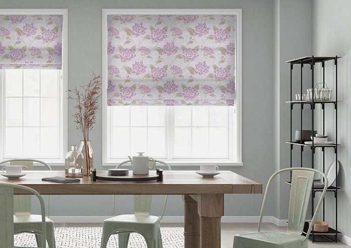 Corsica, Mauve - Twist&Fit Roman Blind - Image 3